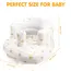 Inflatable Baby Seat for Babies 3-36 Months,Built in Air Pump Children Baby Sofa,Bumbo Seat for Learning to Sit,Feeding,Camping