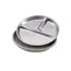 Color Kids 1PCS Stainless Steel Plate Detachable Suction Dishes Baby Feeding Sucker Bowl Food Grade Silicone Food Tray Tableware