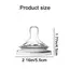 Silicone Nipple Accessories, 5.5cm Wide Mouth, Natural Shape, Skin-Friendly Silicone, For Baby Bottles, Easy to Clean