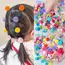 20Pcs Girls Colorful Plush Ball Elastic Hair Bands Kids Ponytail Ties Rubber Bands Headwear Hair Accessories Gift for Kids