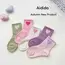 Girls Mid-Calf Socks 1-14 Years Quick-Dry Polyester High Elasticity Anti-Wrinkle Athletic Non-Slip 5Pairs