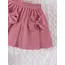 2PCS Winter New Style For 0-3 Year Old Girls, Comfortable Sweet And Cute Bubble Sleeves, Love Chapter Top + Pink Short Skirt Set