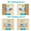 Mechanical Password Locks Door Security Slide Latch Lock for Small Doors Cabinets Barn Door Bathroom Outdoor Garage Garden