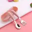Set Of 2 Stainless Steel Children's Cutlery Spoon/fork Box Suitable For Baby Cutlery, Ideal As A Gift For Mothers And Babies