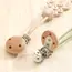 1 Piece Silicone Pacifier Chain, Jellyfish Shape Design, Pink/cream Color, Sea Animal, Suitable for Most Pacifiers, Teething Toy