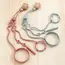 1 Piece Silicone Pacifier Chain, Jellyfish Shape Design, Pink/cream Color, Sea Animal, Suitable for Most Pacifiers, Teething Toy