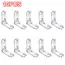 20PCS L Brackets Stainless Steel Corner Braces with Screws, 90° Right Angle Shelf Supports for Wood Furniture Accessories, Table
