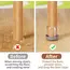 16Pcs Chair Leg Cover Diagonal Leg Floor Protectors Silicone Furniture Table Feet Protect for Chair Table No Noise
