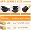 8PCS Chair Leg Floor Protectors Round Silicone Furniture Leg Foot Covers Table Feet Cups For Hardwood Floors Thick Wrap Felt Pad