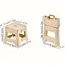 New Lightweight Space Thickened Folding Stool, Portable Home Outdoor Camping, Magza Fishing, Simple and Integrated Design