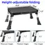 Adjustable Folding Stool with Non-Slip Platform and Thick Rubber Feet, Portable Ladder for Office RV Pet Bathroom Bedroom