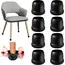 8PCS Chair Leg Floor Protectors Round Silicone Furniture Leg Foot Covers Table Feet Cups For Hardwood Floors Thick Wrap Felt Pad