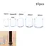 16Pcs 16/19/25/30mm Chair Leg Cap Rubber Feet-Protector Pads Non-slip Transparent Table Covers Furniture Leveling Feet Decor