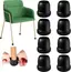 8PCS Chair Leg Floor Protectors Round Silicone Furniture Leg Foot Covers Table Feet Cups For Hardwood Floors Thick Wrap Felt Pad