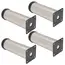 4PCS Stainless Steel Furniture Adjustable Sofa Bed Leg Table Bed Sofa Cabinet Legs Metal Replacement Foot 5-25cm Height