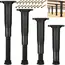 4PCS Adjustable Bed Frame Support Legs, Heavy Duty Furniture Replacement Legs for Bed, Sofa, Desk, Dresser