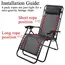 4Pcs/set Reclining Chair Replacement Repair Cord Kit Sun Loungers Fixing  Elastic Cord Rope