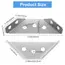 20/40pcs Stainless Steel Angle Bracket Universal Furniture Right Angle Fixed Bracket Cabinet Trapezoidal Layer Board Connector