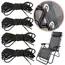 4Pcs/set Reclining Chair Replacement Repair Cord Kit Sun Loungers Fixing  Elastic Cord Rope