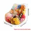 Storage Bag Clear PVC, Large Capacity Sofa Seat Cube Lounger with Zipper, Stuffed Animal Storage Bean Bag Chair Cover Plush Toy