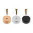 8 Pcs Cutting Board Feet with Non Slip Pads Aluminum Alloy Feet Legs with Rubber Feet and Screws Kit for Furniture Chair Cabinet