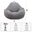 Large Small Lazy Sofa Cover Chairs Without Filler Linen Cloth Lounger Seat Bean Bag Pouf Puff Couch Tatami Living Room