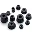 8pcs Anti Slip Furniture Legs Feet Black Speaker Cabinet Bed Table Box Conical Rubber Shock Pad Floor Protector Furniture Parts