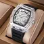 UTHAI BK134 Fashionable Men Watch Barrel Shaped Transparent Waterproof Quartz Watch Sports Clock Gift Watches for Man