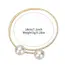 2PCS Fashion Women's Watches Casual Leather Band Analog Quartz Watch Pearls Bracelet Set（Without Box）