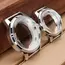 33MM/40MM Silver Watch Case Bubble Glass For Cocktail Time Presage Seiko Mod NH35 NH34 NH38 Movement Steel Watches Assemble Part