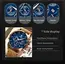 POEDAGAR Sports Luxury Men Quartz Watch Waterproof Chronograph Luminous Date Man Wristwatch Business Leather Men's Watches Clock