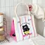 Cute Kitten Lunch Box Bag Student Hand-Held Aluminum Foil Insulated Lunch Box Bag Large Capacity Lunch Box Bag