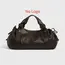 Women's Simple Crossbody Bag Elegant And Versatile Boston Style Work Interior Polyester Soft Handbag