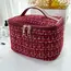 2026 New Women's Bag Knitted Style Makeup Bag Portable Portable Portable Makeup Bag Fashionable Large Storage Bag BX100