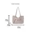 Shoulder Tote Bag Korean Polka Dot Retro Cute Zipper Vintage Large Capacity Underarm Casual Daily New Hot forWomen Shopping Work
