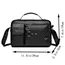 Men's Retro Messenger Bag with Waterproof Design, Large Capacity Laptop Briefcase for Office Work, Travel and School