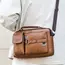 Men's Retro Messenger Bag with Waterproof Design, Large Capacity Laptop Briefcase for Office Work, Travel and School