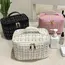 2026 New Women's Bag Knitted Style Makeup Bag Portable Portable Portable Makeup Bag Fashionable Large Storage Bag BX100