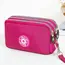 Three-layer Zipper Short Mobile Phone Bag Fashion Hand Makeup WOMEN'S Bag Portable Change Waterproof Multi-layer Pocket Bag