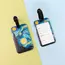 Oil Painting Plastics Baggage Tag Artistic Suitcase Backpack Anti-Lost Listing ID Card Holder Fashion Luggage Accessories Gifts