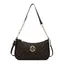Vintage Style Handbag Crossbody Bag, Gold Letter 'M' Design Pu Leather Shoulder Messenger Bag, Synthetic Leather Tote Bag, Purse