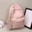 Women Schoolbag Waterproof Large Capacity School Backpack Smooth Zipper Solid Teens Girl Casual Daypack Bag Student Supply NEW