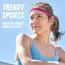 2PCS Sport Headband Anti-slip Cycling Hairband Elastic Silicone Headband for Fitness Gym Outdoor Women Men Lightweight Sweatband