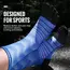 WRELS Merino Wool Thermal Socks for Men Moisture Wicking Thicken Warm Ski Hiking Cushioning Compression Sports Toe Socks