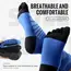 WRELS Merino Wool Thermal Socks for Men Moisture Wicking Thicken Warm Ski Hiking Cushioning Compression Sports Toe Socks