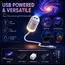 HD Holographic Night Light 2-in-1 Galaxy Star Design Projector with Eye Protection USB Powered for Bedroom Car Perfect Christmas