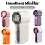 Handheld Mini Fan 5 Speed Adjust Type C Rechargeable Portable Fan Digital Display Desktop Fan Outdoor Use