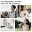KINSCOTER Outdoor Foldable Portable Handheld Fan Mini Cooling Rechargeable 3600mAh 100-level Free Control High Speed Turbo Fan