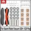 For Xiaomi Robot Vacuum X20 + / X20 Plus Dust Bag Mop Cloth Accessories Main Side Brush Hepa Filter Replacement Parts