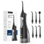 D52 Portable Cordless Water Flosser USB Rechargeable Water Jet Floss Tooth Pick 6 Jet Tip 300ml 3 Modes Teeth Clean for Travel